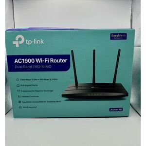 TP-Link Archer AC1900 Dual Band Wi-Fi Router MU-MIMO‎ Archer A8 One Mesh New NIB